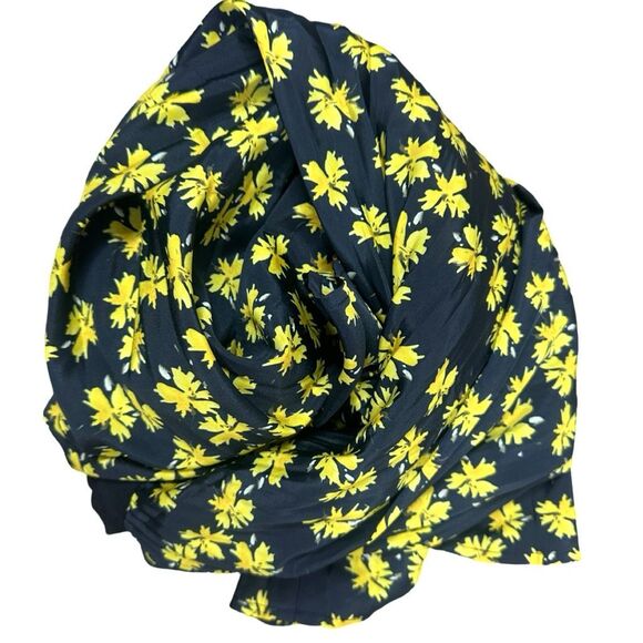 Derek Lam Collective Navy Floral Pleated Skirt - Size 2 (Italian 38) - Picture 8 of 9